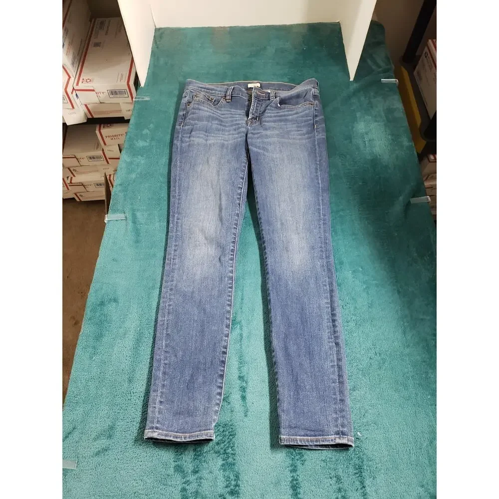 J.Crew Jeans Size 26x28 Mens Blue Pants Stretch Denim Mid Rise Straight